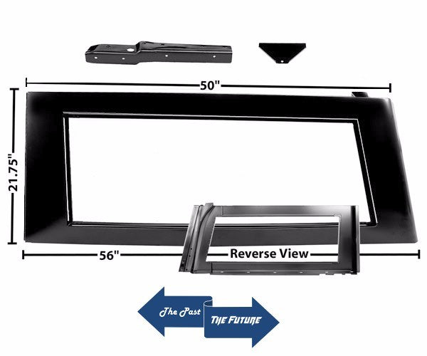 TOP Side Window Panel Left Side w/Bracket 1966 - 77 Ford Bronco BRWI6677-4L
