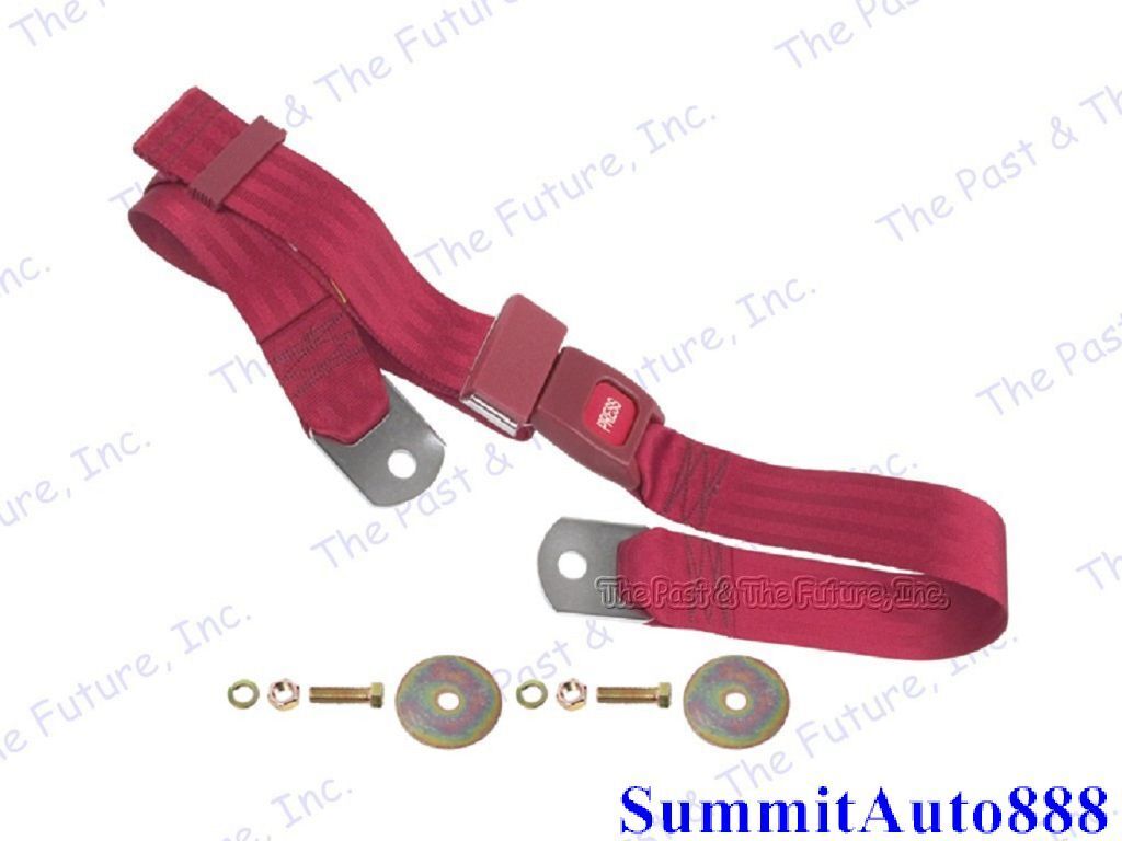 1947 - 1981 Universal 60" Seat Belt - Red CASB4781-32