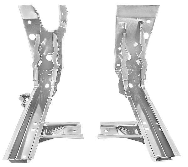 1966 67 Chevy II Nova Firewall to Floor Brace Pair Weld Through Primer Dynacorn