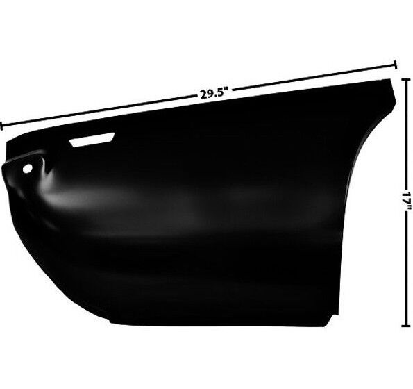 1969 Camaro Quarter Panel Patch Rear Lower Right Side EDP Coated Steel Dynacorn