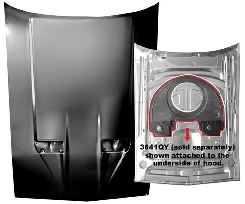 HOOD STEEL NASA SCOOP STYLE 1971-73 MUSTANG