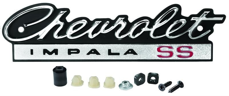 FRONT GRILLE EMBLEM (CHEVROLET IMPALA SS) 1966 CHEVROLET IMPALA