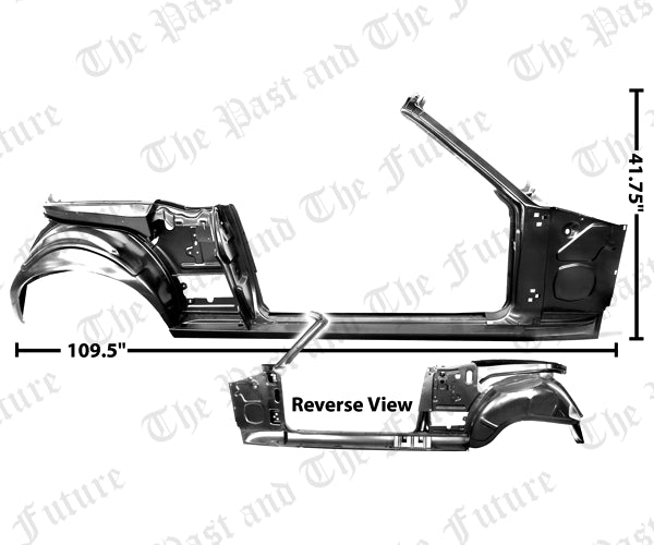 1967 1968 67 68 Ford Mustang Quarter / Door Frame Assembly - Convertible - Right