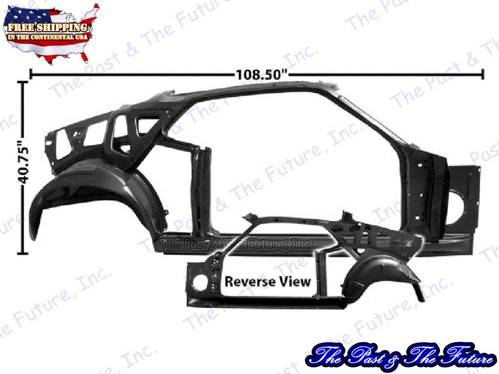 Quarter Door Frame Assembly - Weld Through Primer - Fastback / Right MSQP70-70R