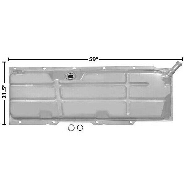 1970 1971 1972 Chevy Pickup Truck Fuel Gas Tank 18 Gallon Galvanized w/EEC Dii