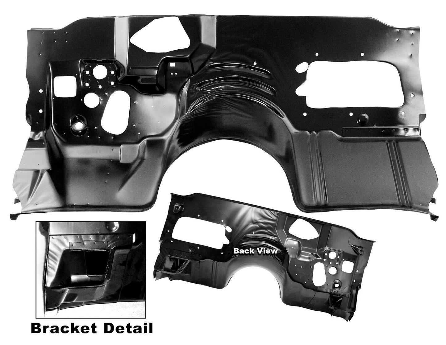 1970 1971 1972 1973 Camaro Firewall w/Heater Hole EDP Coated Steel Dynacorn