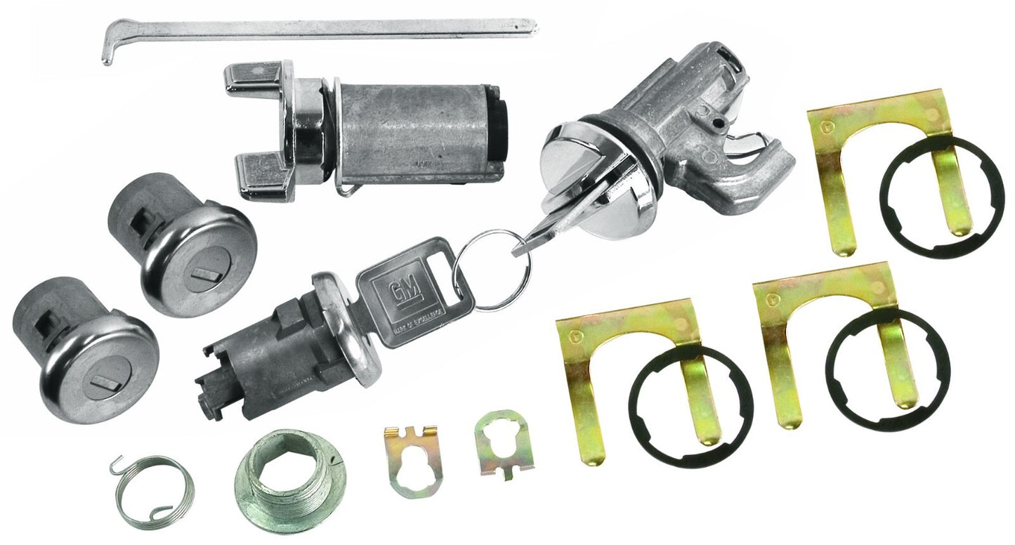 Ignition, Door, Glovebox & Trunk Lock Kit 1970-1977 chevrolet Chevelle
