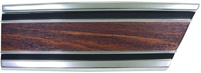 LOWER REAR FENDER MOLDING RH SIDE 1969-72 CHEVROLET TRUCK W/CLIPS/WOOD