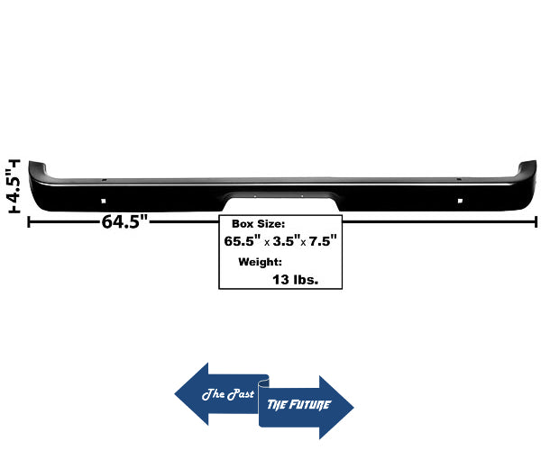 (NEW) Rear Bumper Painted (Black) Premium Quality Dynacorn 1965-66 Ford Mustang