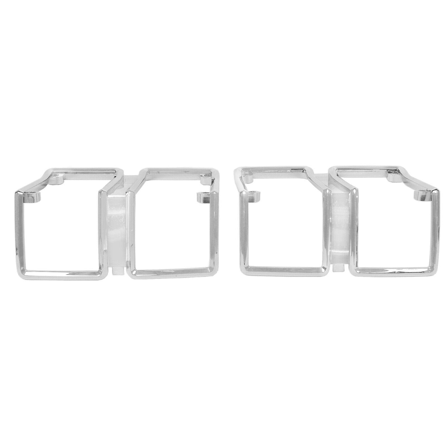 1971 71 Chevy Chevelle Parking Light Lamp Lens Bezel Chrome Pair 2 PCS CVPL71-1