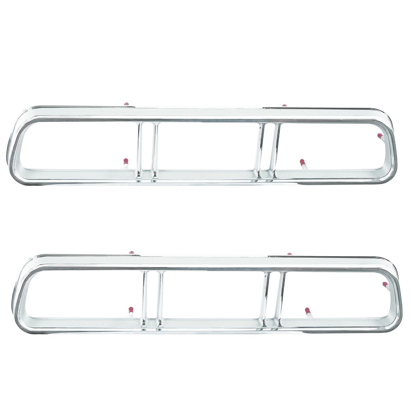 1967 67 Chevy Impala Tail Lamp Light Bezels Pair Right & Left Side Dynacorn