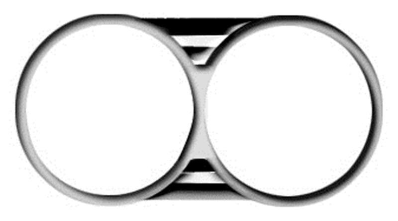 HEADLAMP BEZEL 1966 PAIR CHEVELLE/EL CAMINO W/O EXTENTION