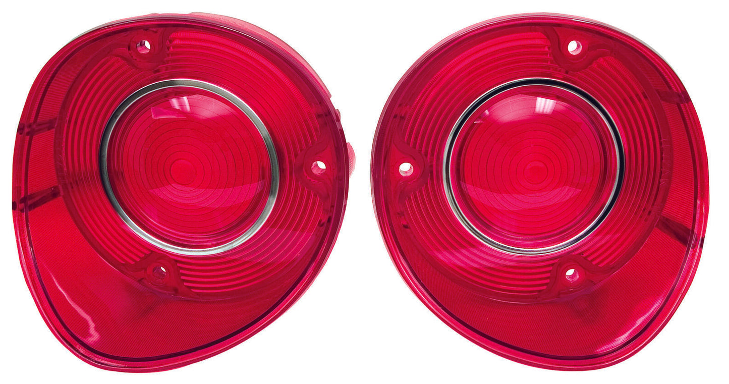 1972 72 Chevy Chevelle Tail Lamp Light Lens - Pair Right & Left Side 2 PCS Set