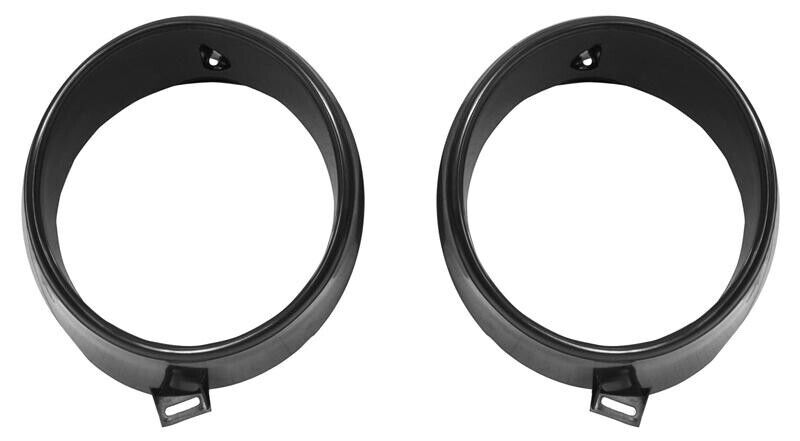 HEADLAMP BEZELS 1969 MUSTANG INNER ONLY PAIR