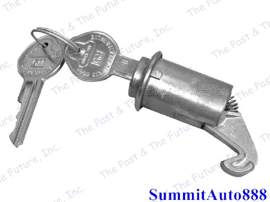 62 63 64 65 Chevy Nova Trunk & Glovebox Lock Kit Later Round Head Key NOLS6265-3