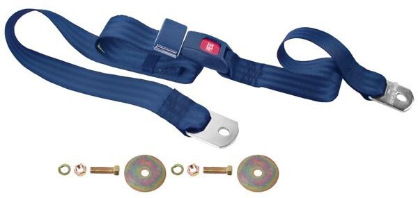 SEAT BELT NAVY BLUE 60" PUSH BUTTON LATCH CHEVEROLET CAMARO