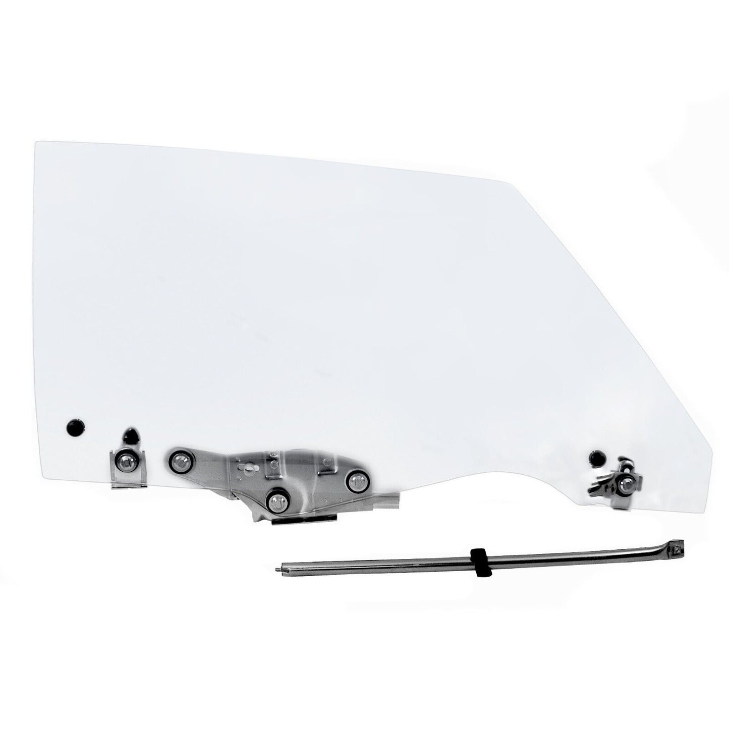 1970 71 72 Chevy Chevelle Door Window Clear Glass Assembly w/ Track Right Side