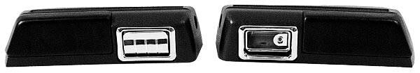 REAR ARM REST W/PAD/ASH TRAY 1968-69 CHEVELLE/NOVA PAIR
