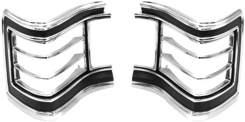 TAIL LAMP BEZEL PAIR 1967 CHEVELLE