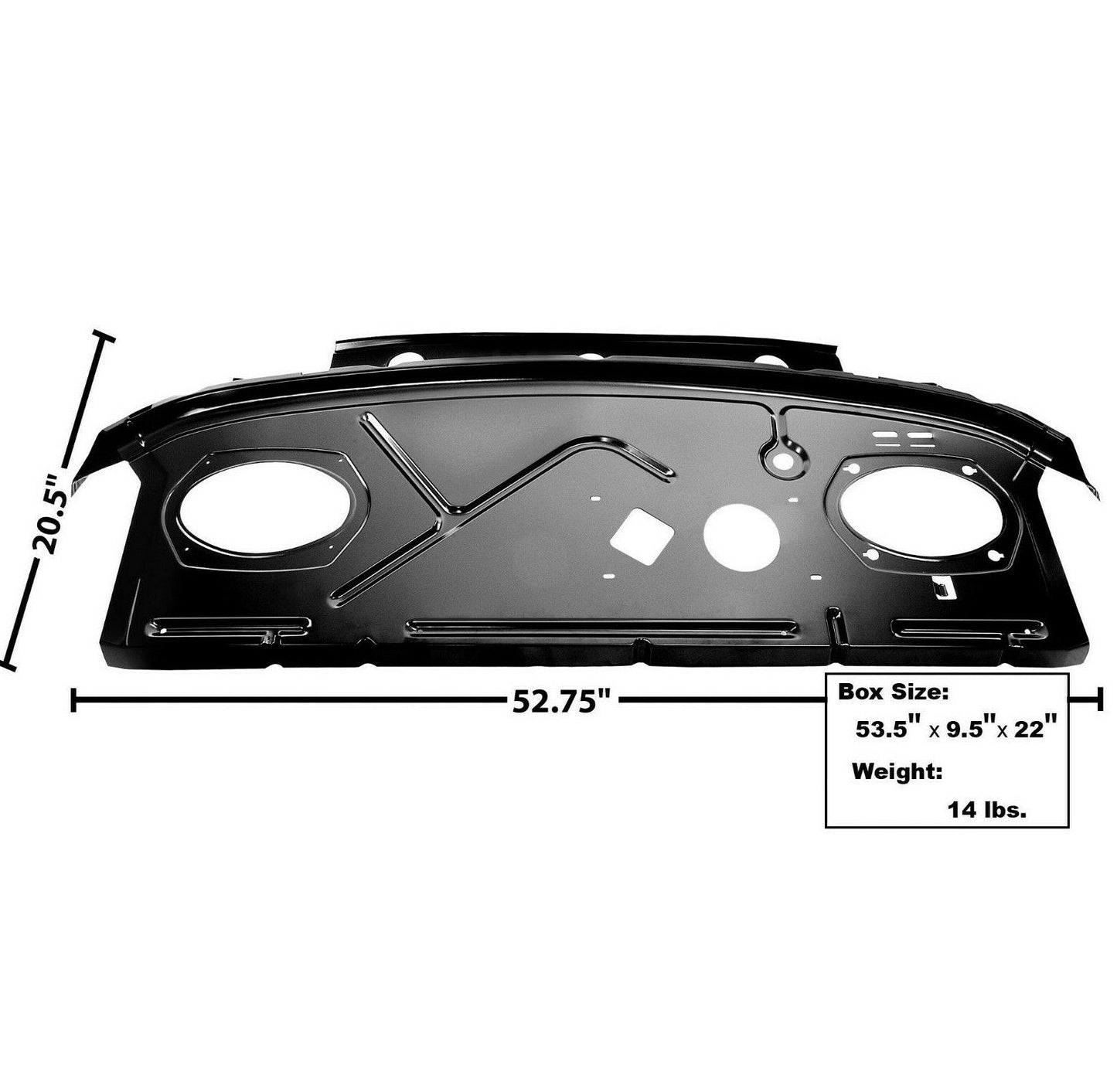 1970 1971 1972 1973 Chevy Camaro Package Shelf Panel EDP Steel Dynacorn