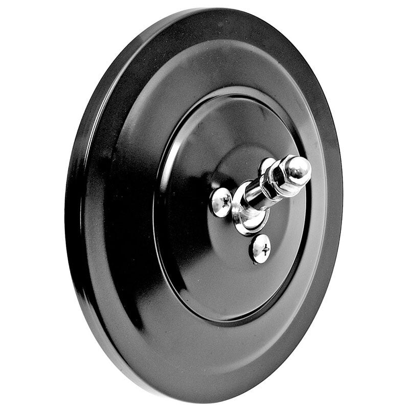 MIRROR EXTERIOR ROUND BLACK 1947-72 CHEVROLET TRUCK 5" RIBBED