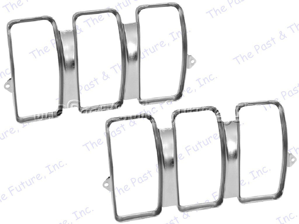 69 1969 Mustang Tail Lamp Light Lens Bezel - Pair / 2 PCS MSTL69-4P