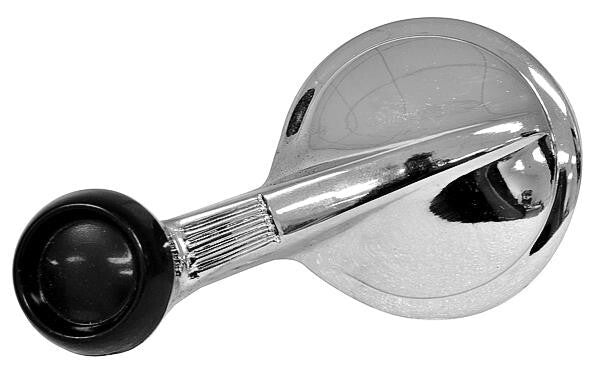 VENT WINDOW CHROME CRANK BLACK KNOB 1959-60 FULL SIZE