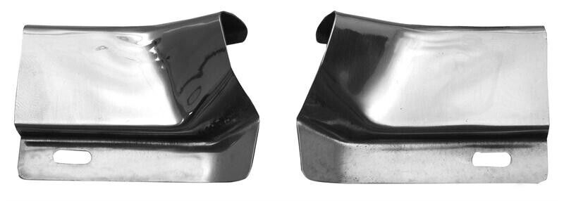 1969-70 Ford Mustang Fastback Molding Drip Rail Joint Cover - Pair New Dii