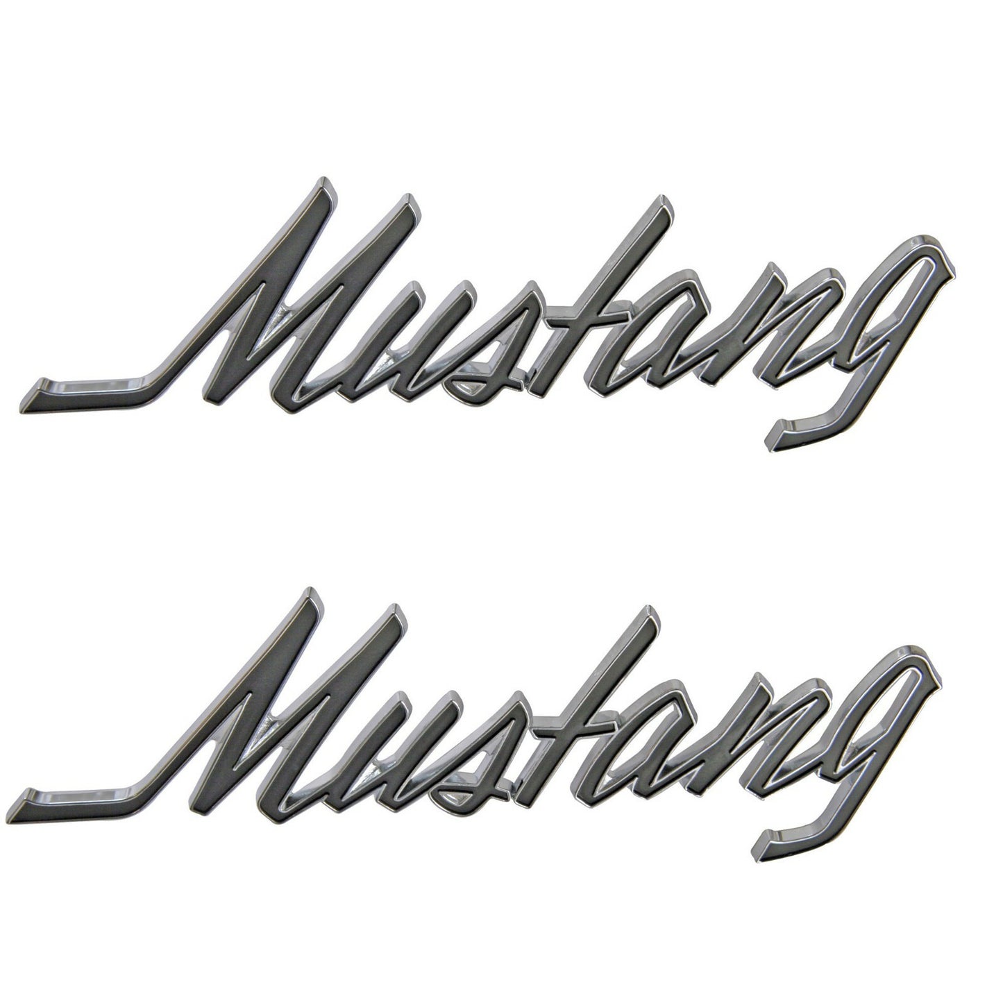 1969 70 71 72 73 Ford Mustang Fender or Trunk Emblems Mustang Letters Pair 2 Pcs