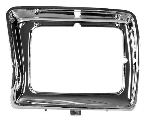 HEADLAMP DOOR RECTANGLE LH 1978-79 FORD TRUCK (CHROME)