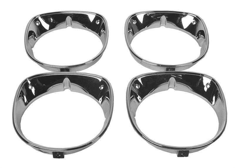 HEADLAMP BEZEL INNER & OUTER 1970 CHEVELLE/EL CAMINO SET OF 4 PCS