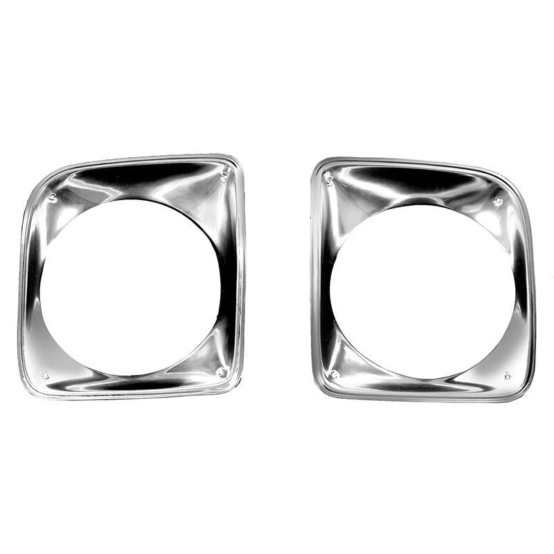 HEAD LAMP BEZEL 1967-68 CHEVROLET TRUCK PAIR