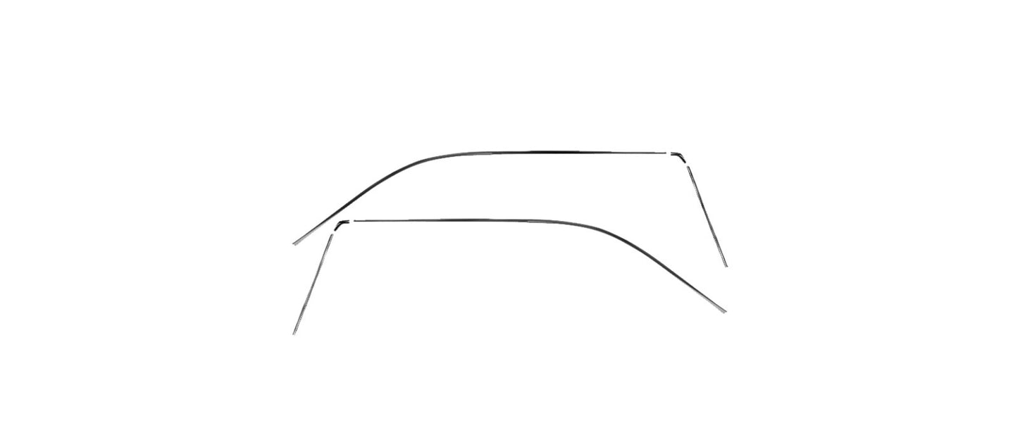 MOLDING DRIP RAIL KIT SET OF 6 PIECES 1967-1969 CHEVROLET CAMARO/FIREBIRD