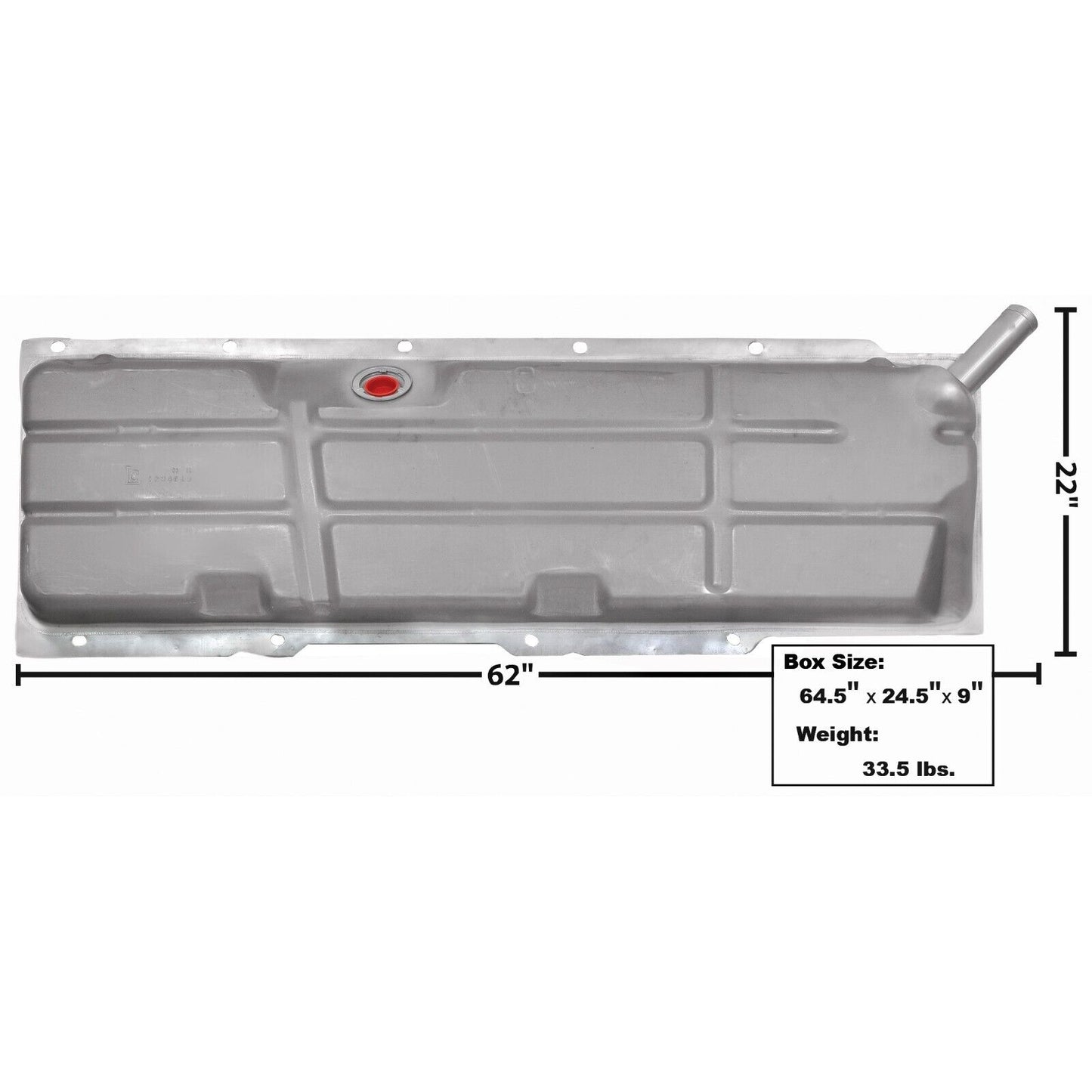 1967 68 69 70 71 72 Chevy Truck Fuel Gas Tank 20 Gallon Galvanized wo/EEC