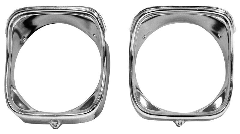 HEADLAMP BEZEL INNER & OUTER 1968 RH CHEVELLE/EL CAMINO