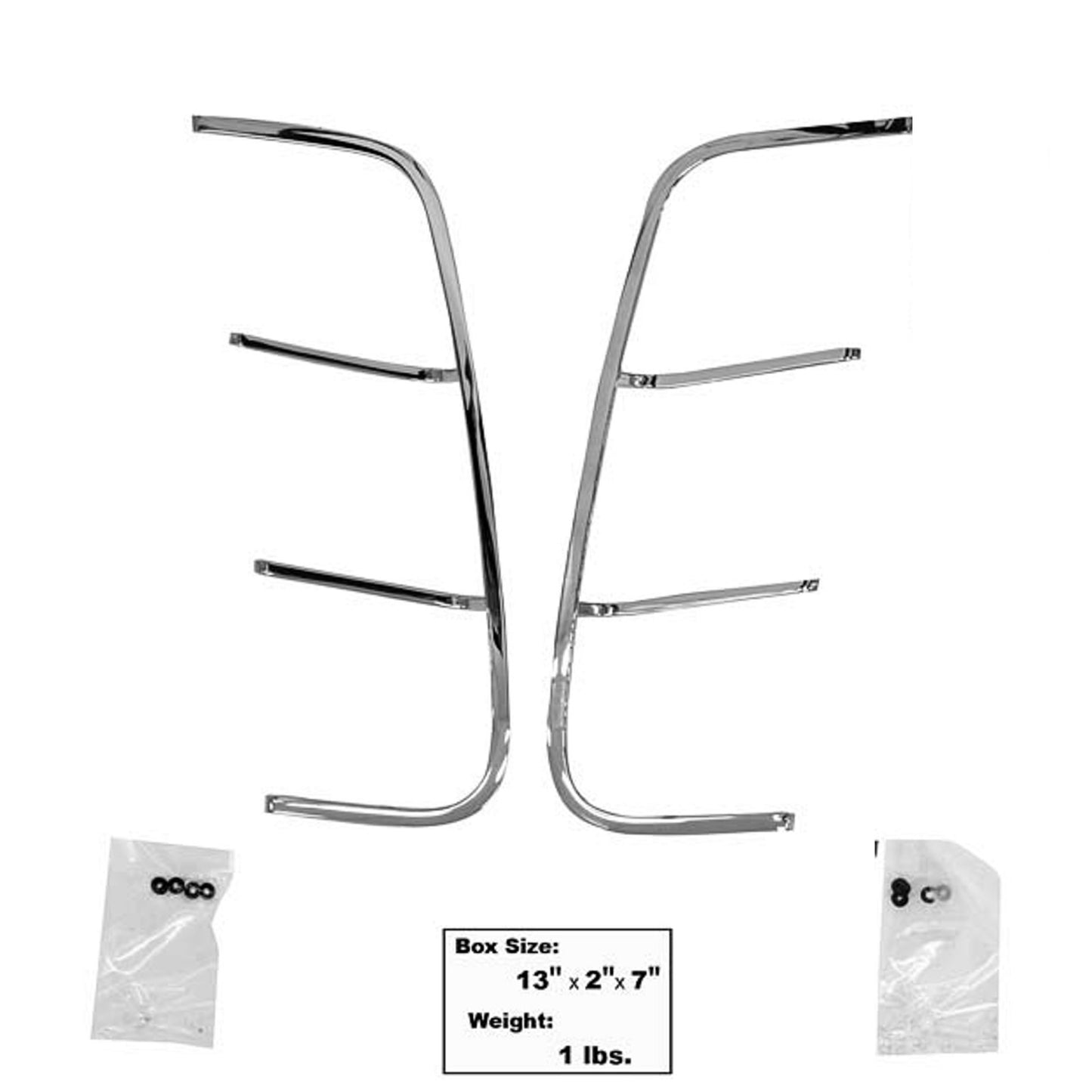 Quarter Panel Ornaments Set of 2 1969 Ford Mustang Dynacorn MSQP69-3