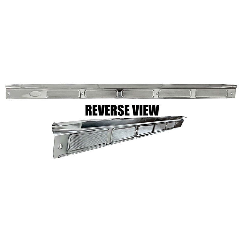 FRONT DOOR SCUFF PLATE RH PASSENGER ALUMINUM 1970-81 CHEVROLET CAMARO/FIREBIRD