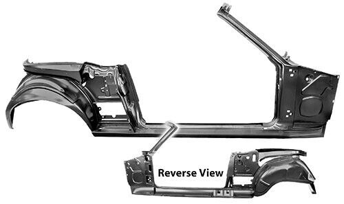 QUARTER/DOOR FRAME ASSY RH MUSTANG 1967-68 CONV