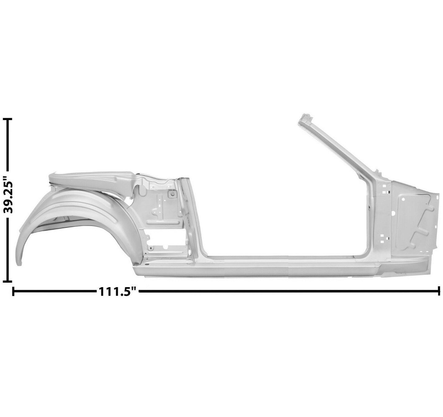 1965~1966 Mustang Door & Quarter Frame Assembly Convertible Right Side WTP Dii