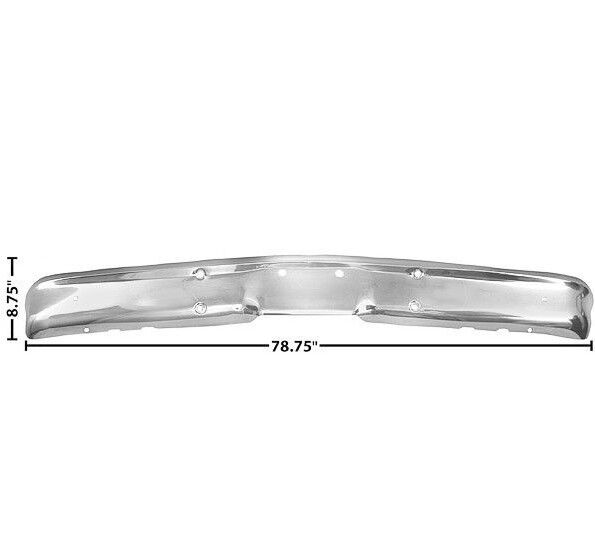 Front Bumper Triple Chrome Plated Dynacorn 1969 70 71 72 GMC Pickup Truck