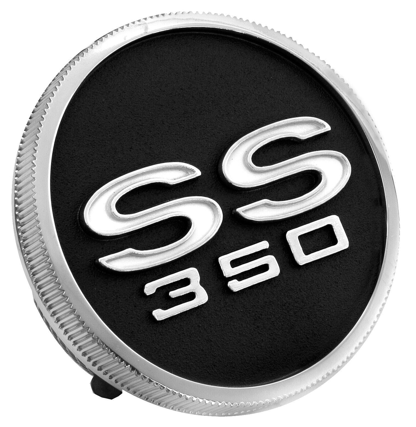 1967 1968 Chevrolet Camaro Fuel Gas Cap Super Sport SS 350 Chrome / Black