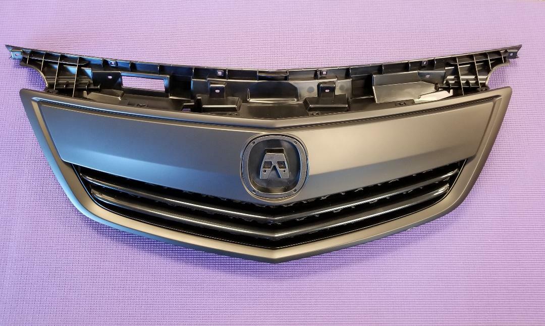 Fits ACURA TL 12 13 14 Front Upper Grill Grille With All Black Moulding