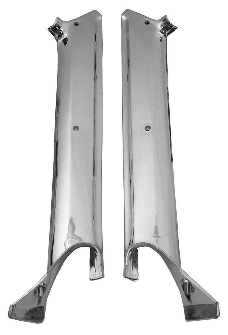 MOLDING PILLAR POST 1967 CPE CHROME PAIR CHEVROLET CAMARO/FIREBIRD