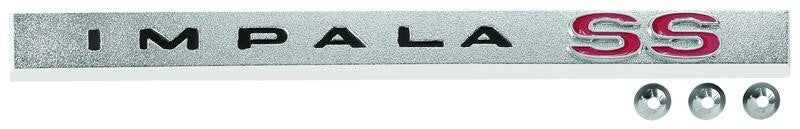 REAR BODY PANEL EMBLEM ( IMPALA SS) 1965 IMPALA
