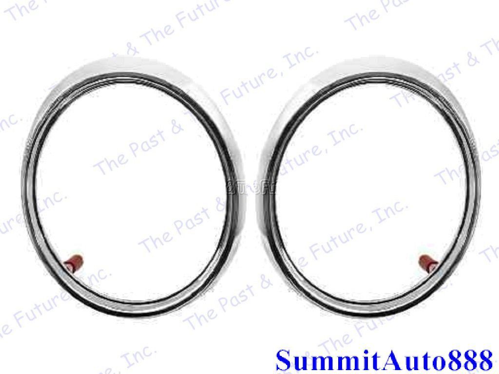 1965 65 Chevy Impala Backup Back Up Lamp Light Bezel R&L Pair 2PCS IMTL65-4P