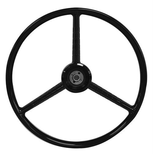 TRUCK STEERING WHEEL 1956-60 FORD TRUCK BLACK 18"