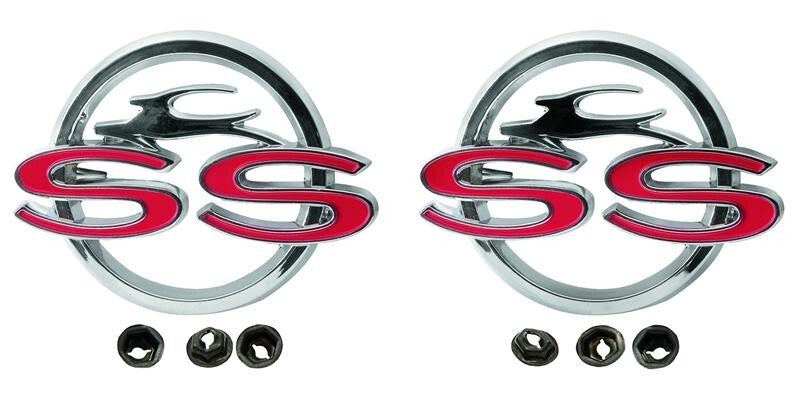 QUARTER PANEL EMBLEM 1962 SS CHEVROLET IMPALA PAIR