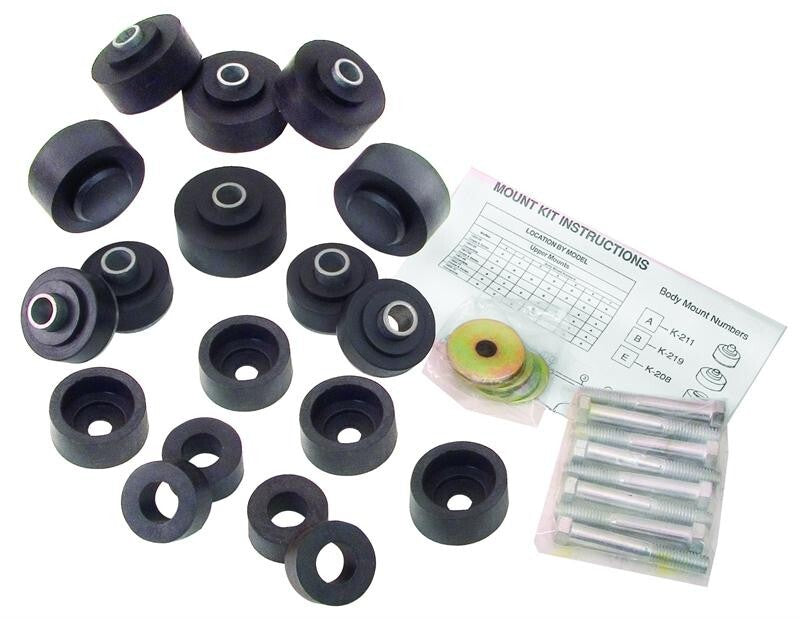 BODY BUSHING KIT W/BOLTS 1967-68 IMPALA HARD TOP