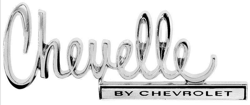 TRUNK LID EMBLEM (CHEVELLE BY CHEVROLET) 1970 CHEVELLE