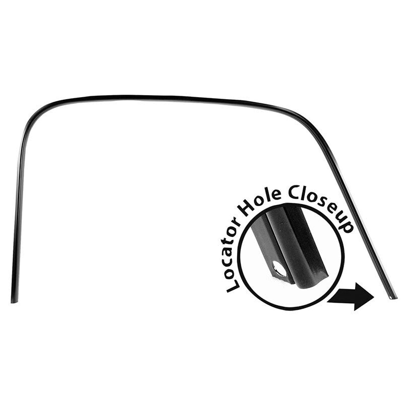 DRIP RAIL /DOOR CROWN TRIM 1947-54 CHEVROLET TRUCK